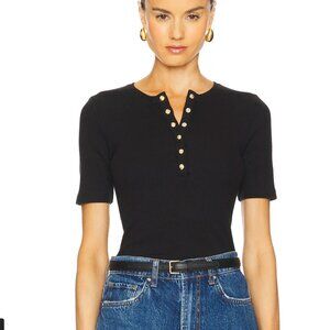 Alessia Tee Black XS - Anine Bing